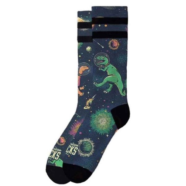 Κάλτσες American Socks Signature Mid High Space Dino πολύχρωμες AS147