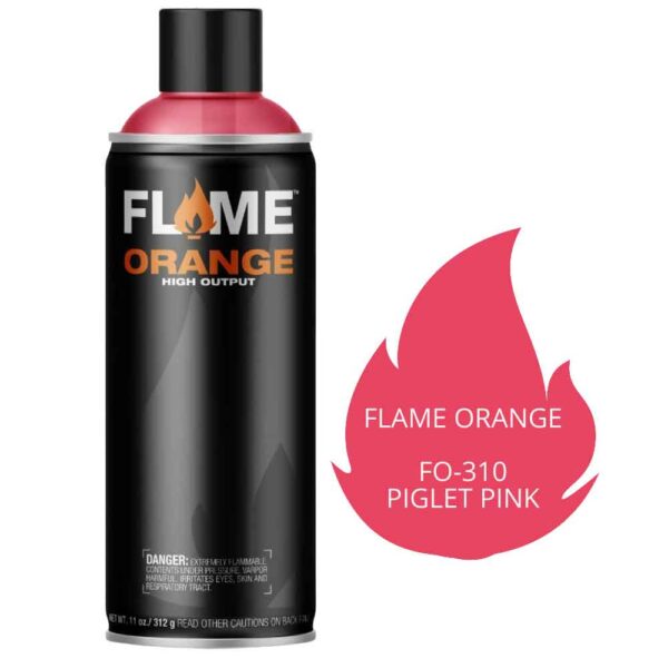 Σπρέι Flame Orange Acrylic Spray Paint 400ml Piglet Pink FO-310