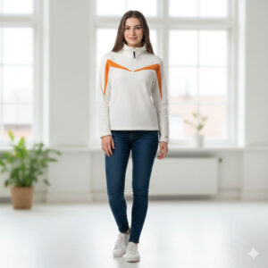 Fleece γυναικεία μπλούζα Zembla Celia 33158 White