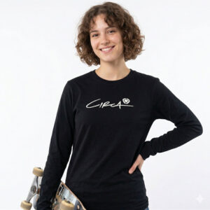 Longsleeve Circa Womens Script Icon Black