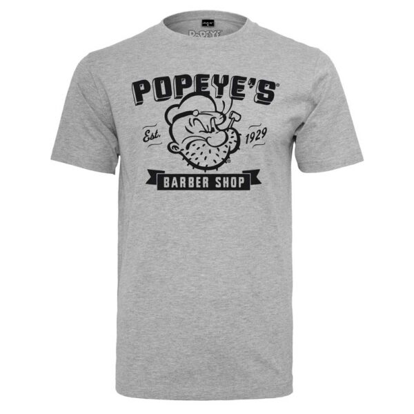 T-Shirt Merchcode Popeye Barber Shop Tee Heather Grey 2