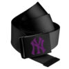 MLB Premium Black Woven Belt Single Purple