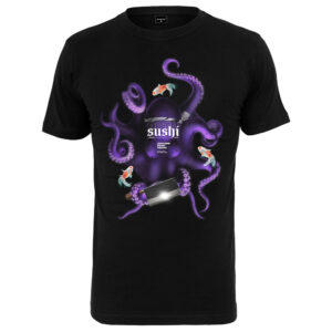T-Shirt Mister Tee Octopus Sushi Tee Black