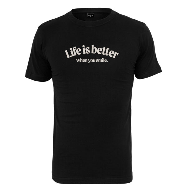 T-Shirt Mister Tee Life Is Better Black