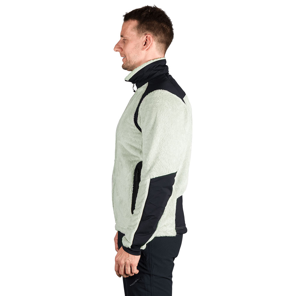 Men's Sherpa Fleece Sweater Northfinder Mikolaj LightGreenBlack