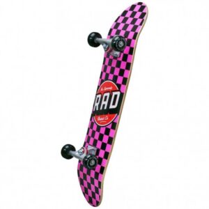 Skateboard complete Rad Checkers 2 Dude Crew BlackPink 7,75”
