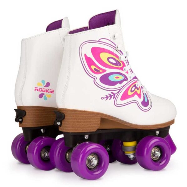 Roller Skates Adjustable Quads Πατίνια Rookie Butterfly White