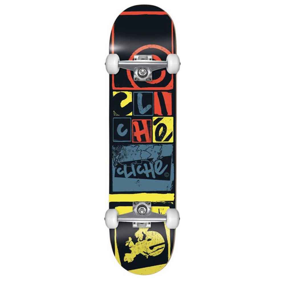 Skateboard complete Cliche Letter Press FP Black 8''