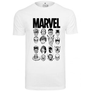 T-Shirt Merchcode Marvel Crew Tee White