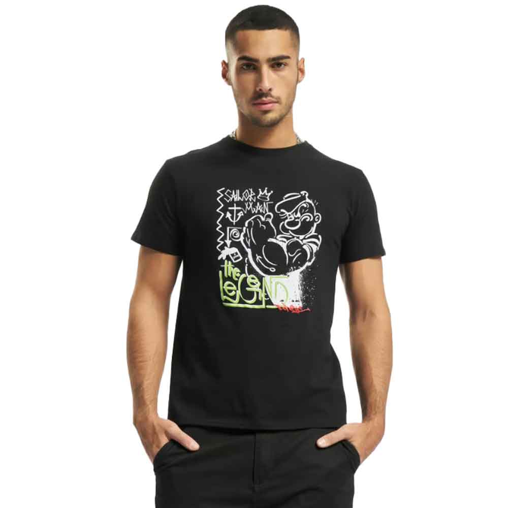 T-Shirt Merchcode Popeye The Legend Black