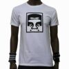T-Shirt Obey Half Face Icon White