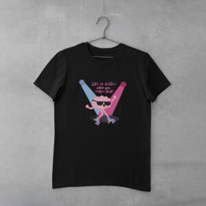 T-shirt γυναικείο Life is Better when you Rollerskate Black