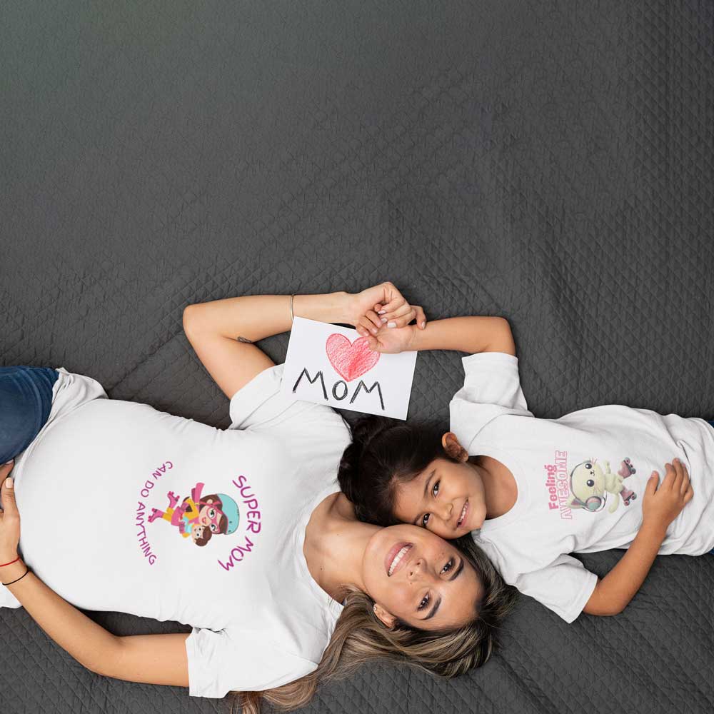 T-shirt γυναικείο Super Mom White