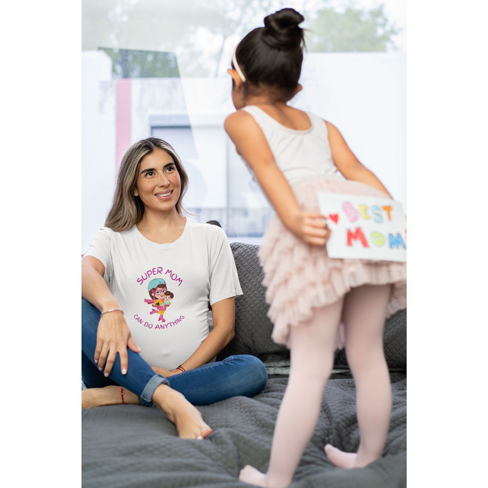 T-shirt γυναικείο Super Mom White