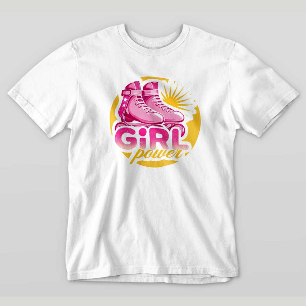 T-shirt kids Girl Power White