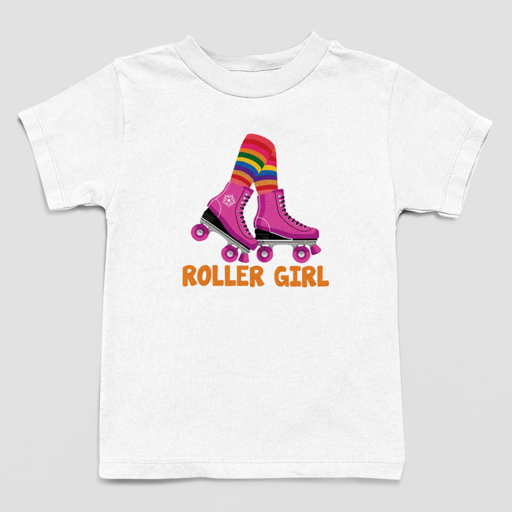 T-shirt kids Roller Girl White