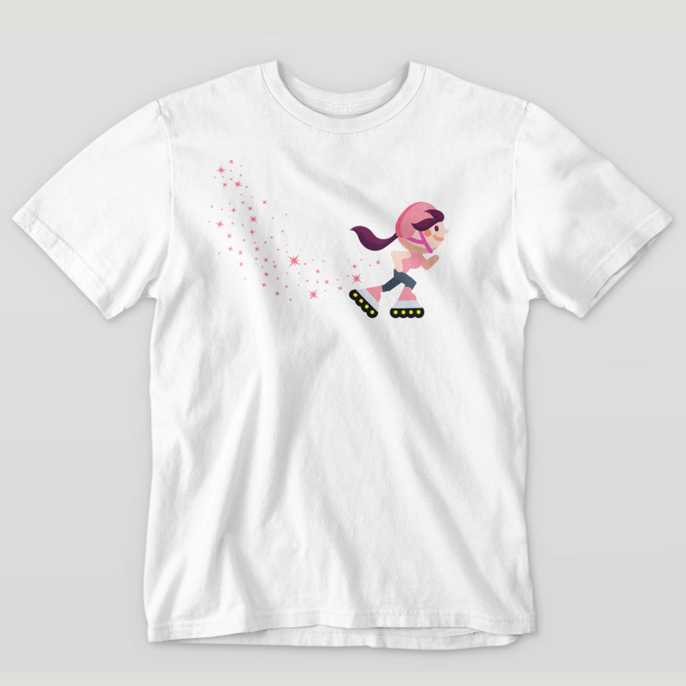 T-shirt kids Star Dust White