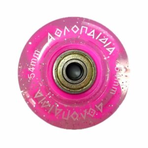 3K Ροδάκια Αυτοφωτιζόμενα για Πατίνι 10322 – Φούξια