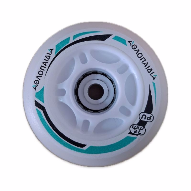 3K Ροδάκια Led για πατίνια 1084 - Μέντα Χρώμα (Μέντα)