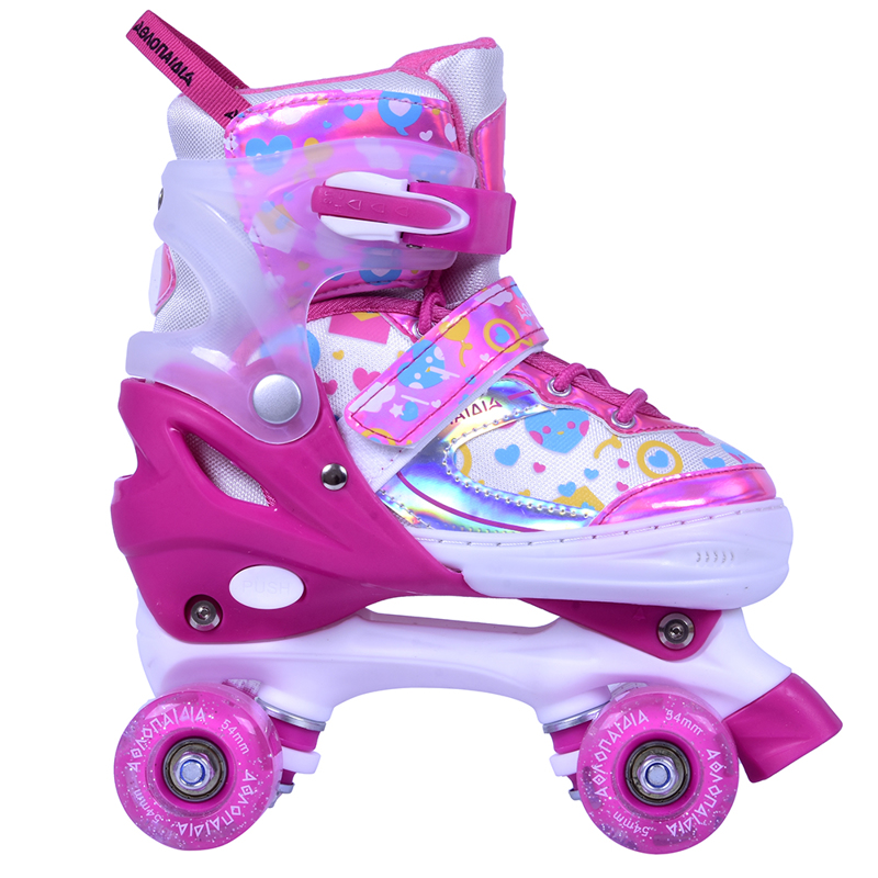 3K Αυξομειούμενα Roller Skates - Φούξια Χρώμα (Φούξια)