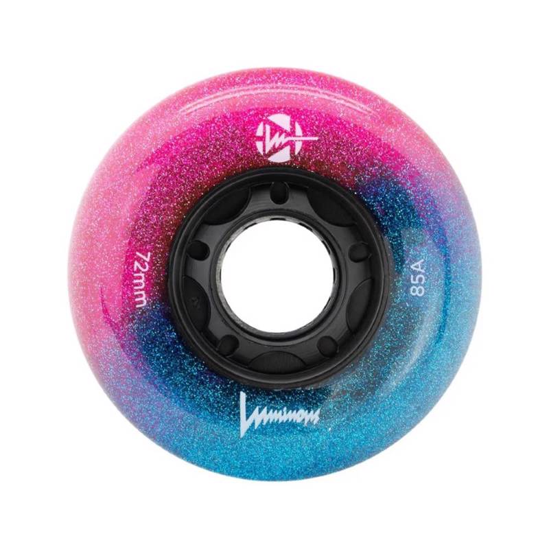 LUMINOUS Ροδάκια Led Galaxy 72χιλ./85A - Μπλε/Ροζ