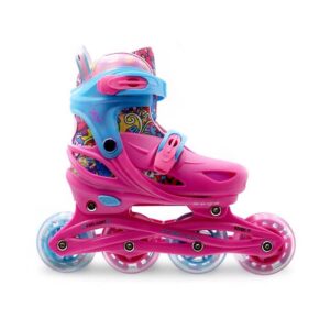 PLY Flash girl Αυξομειούμενα Πατίνια – Φούξια/Γαλάζιο