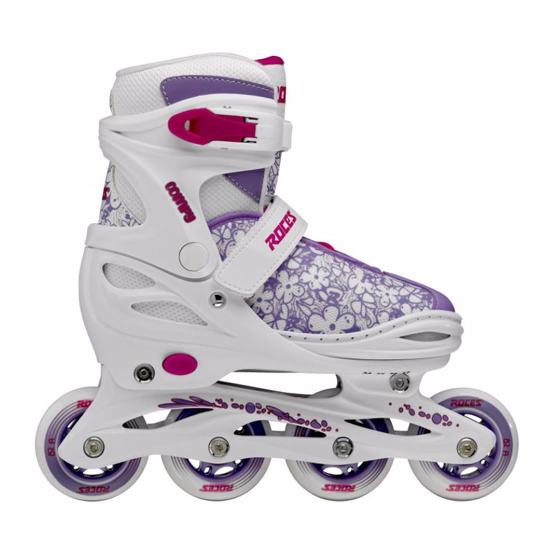 ROCES Compy X Girl Αυξομειούμενα Πατίνια - Λευκό/Ροζ/Μαύρο Χρώμα (Λευκό-Ροζ-Μαύρο)