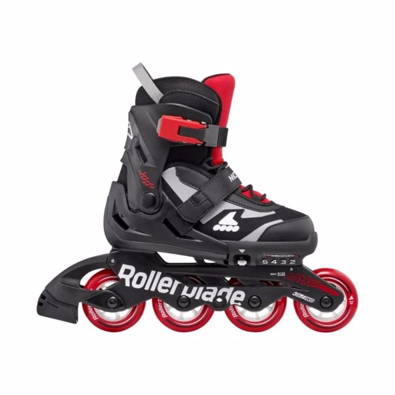 ROLLERBLADE Microblade SL Πατίνια - Μαύρο/Κόκκινο Χρώμα (Μαύρο-Κόκκινο)