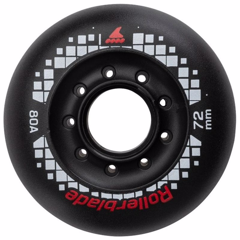 ROLLERBLADE Apex 72χιλ./80Α Ροδάκια - Μαύρο