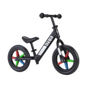 YVOLUTION Neon Ποδήλατο Ισορροπίας με LED Ρόδες 12” – Μαύρο