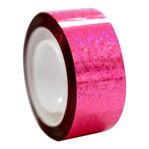 Αυτοκόλλητη ταινία Diamond με μεταλλικό χρώμα, fluo ροζ