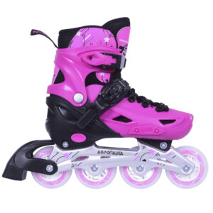 3K Αυξομειούμενα Πατίνια/Roller Skates/Παγοπέδιλα 3 σε 1 – Ροζ