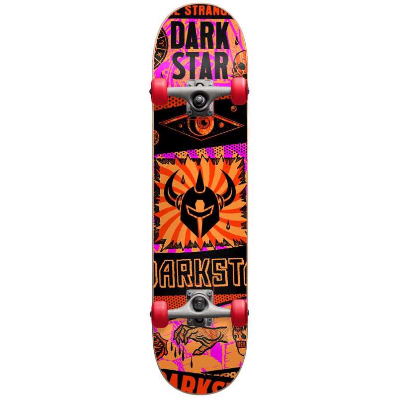 DARKSTAR Collapse FP W/Stocing Complete Skateboard 7.875' - Orange