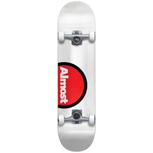 Skateboard Almost Off Side FP, White, 7.625 ίντσες