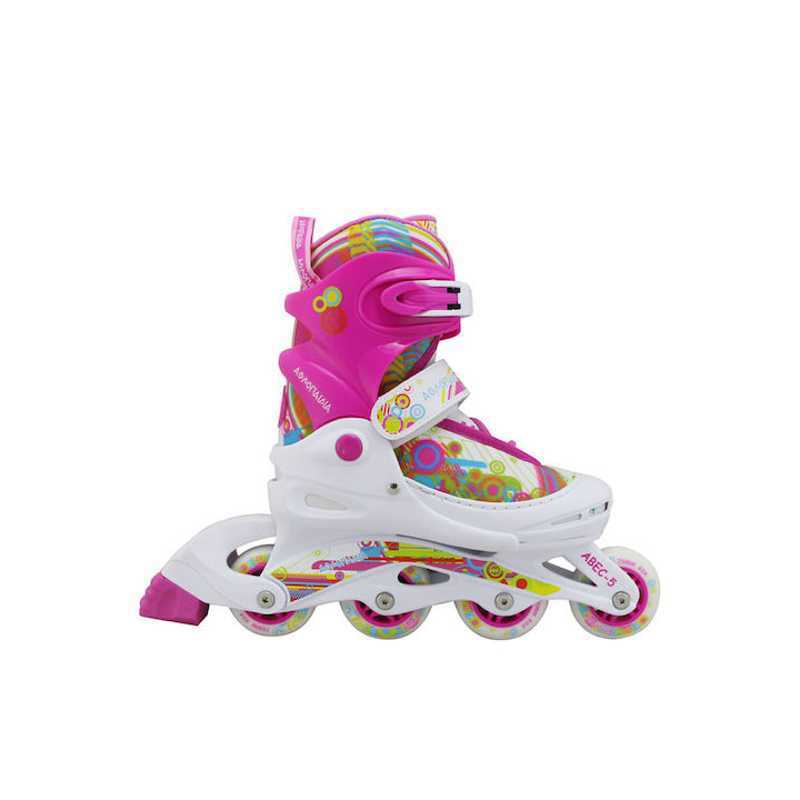 3K Αυξομειούμενα Inline Skates - Φούξια Χρώμα (Φούξια)