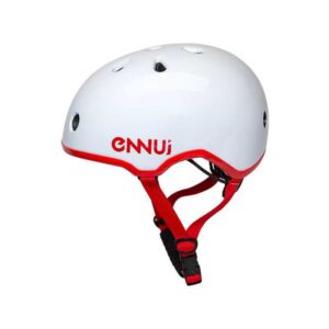 ENNUI Elite White Red Shiny Κράνος με αφαιρούμενο peak (54-59cm)