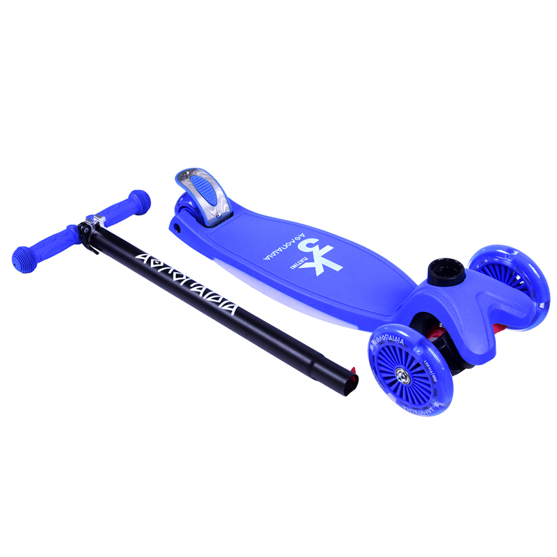ΑΘΛΟΠΑΙΔΙΑ 3τροχο Πατίνι (Scooter) Με Φωτιζόμενη Βάση Και Ροδάκια - Μπλε - Image 3