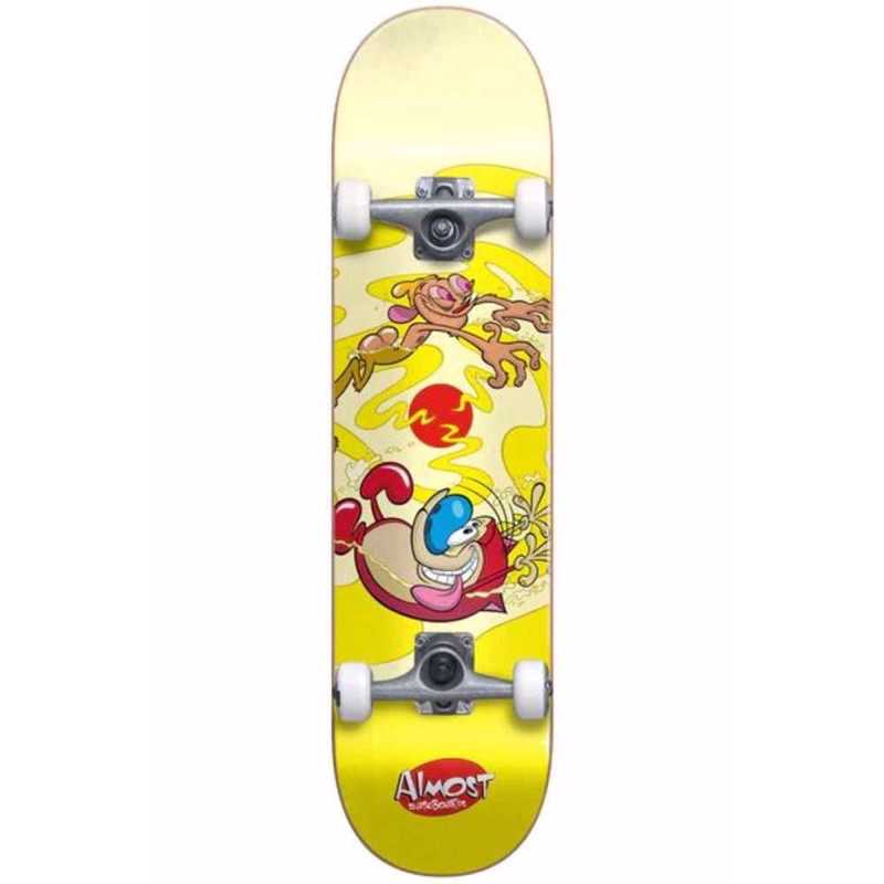 ALMOST Ren & Stimpy Drain FP Complete Skateboard 8.0' - Κίτρινο