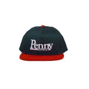 PENNY SKATEBOARDS Snapback Cap, Dark Green/Orange