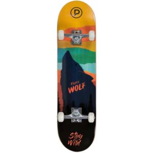 PLAYLIFE Firce Wolf Complete Skateboard 8′