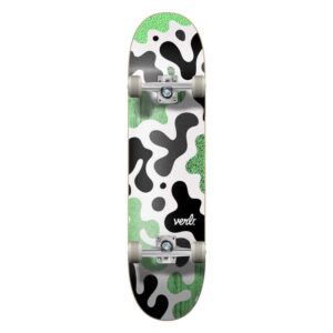 VERB Design Camo  Complete Skateboard 8′ – Black/Mint