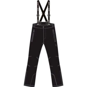 Astrolabio παιδικό παντελόνι για σκι με τιράντες μαύρο YI7B-500