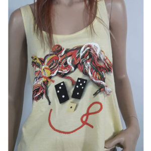 Insight Womans Top Wild Weird Things Tank Yellow