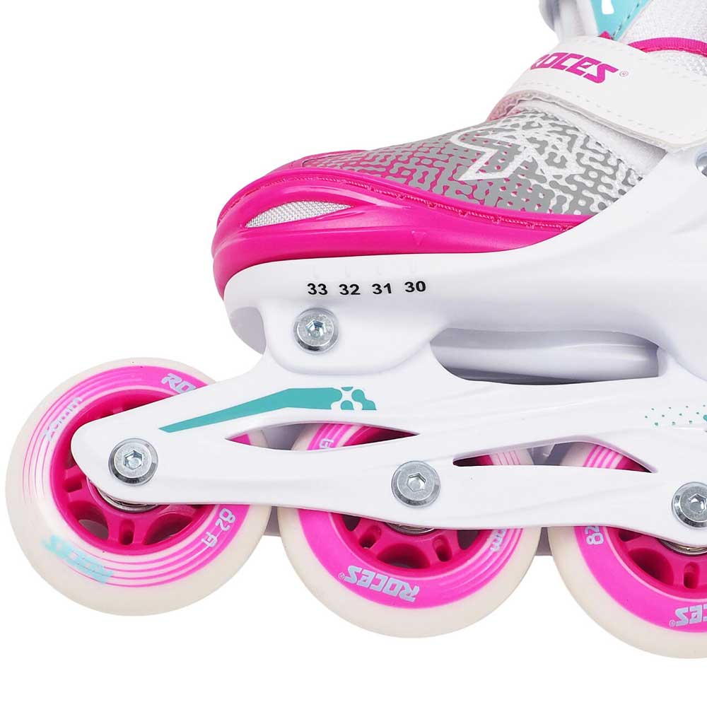 Αυξομειούμενα πατίνια Roces Jokey X kids Inline Skates White/Pink/Green