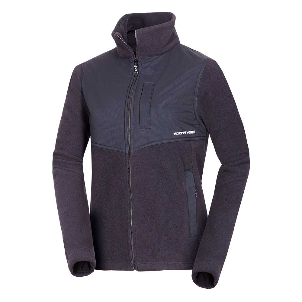 Γυναικεία fleece ζακέτα Northfinder women's outdoor fleece sweater Hilary Black