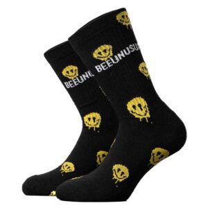 Κάλτσες Bee Unusual “Melting Face” socks Black