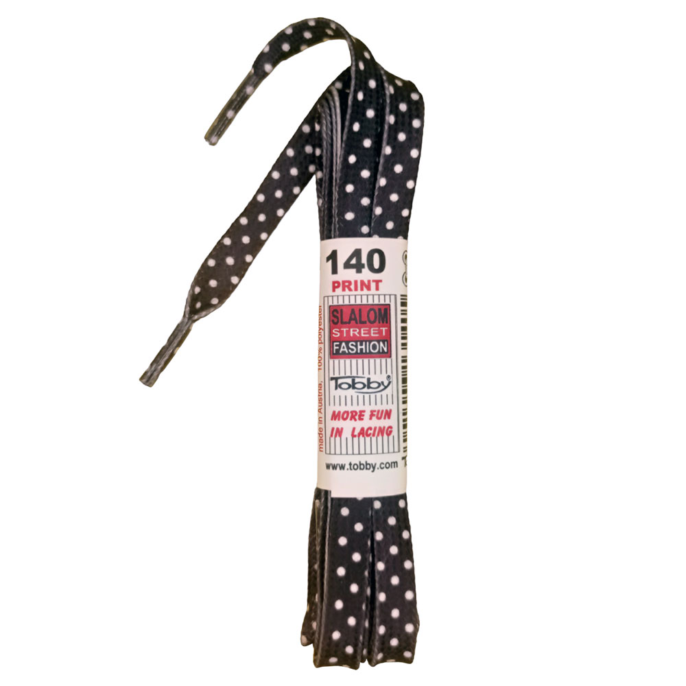 Κορδόνια παπουτσιών Tobby Dots Μαύρο