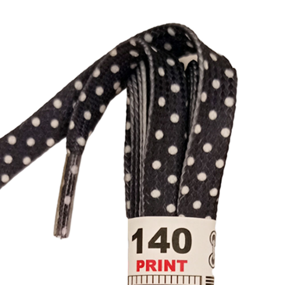 Κορδόνια παπουτσιών Tobby Dots Μαύρο