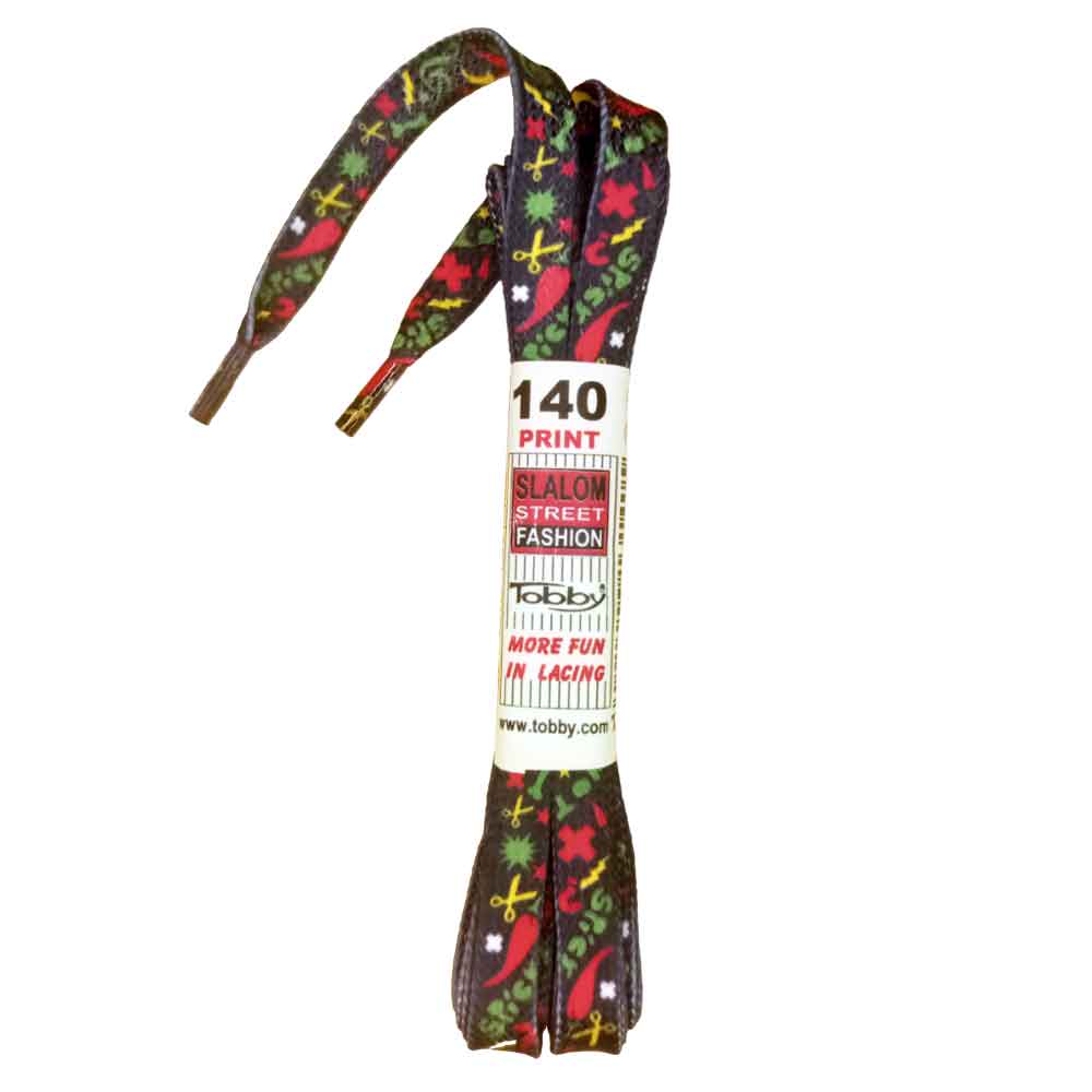 Κορδόνια παπουτσιών Tobby Footprints Colored