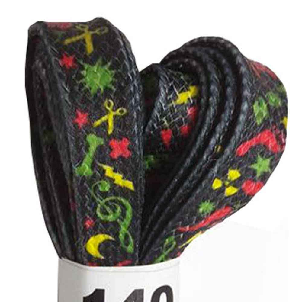 Κορδόνια παπουτσιών Tobby Footprints Colored